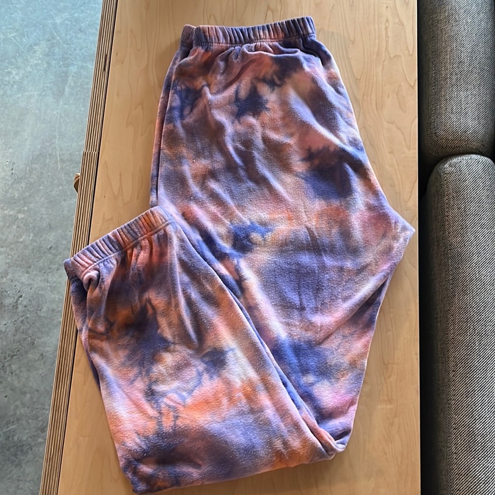 Spiritual gangster tie dye sweat pants